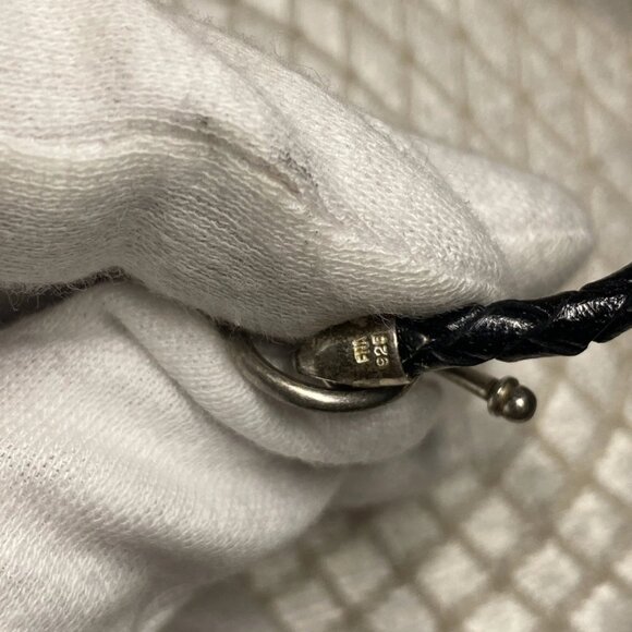 FNA 925 Sterling Silver Murano Style Lampwork Glass Heart Pendant - Picture 11 of 12